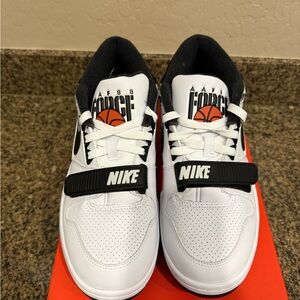 Nike Air Alpha Force 88  White and Black Basketball Sneakers Billie Eilish